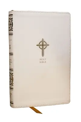 NRSV Biblia Católica Sacramentos de la Iniciación, Tapa dura blanco, Impresión confort - Nrsvce Sacraments of Initiation Catholic Bible, White Leathersoft, Comfort Print