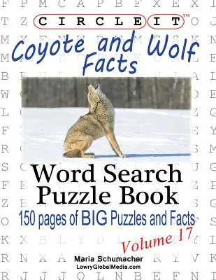 Enciérralo, Coyote y lobo Sopa de letras, Libro de rompecabezas - Circle It, Coyote and Wolf Facts, Word Search, Puzzle Book