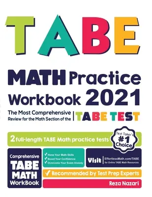 TABE Math Practice Workbook: El repaso más completo para la sección de matemáticas del examen TABE - TABE Math Practice Workbook: The Most Comprehensive Review for the Math Section of the TABE Test
