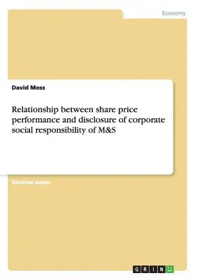 Relación entre la evolución de la cotización de las acciones y la divulgación de la responsabilidad social corporativa de M&S - Relationship between share price performance and disclosure of corporate social responsibility of M&S