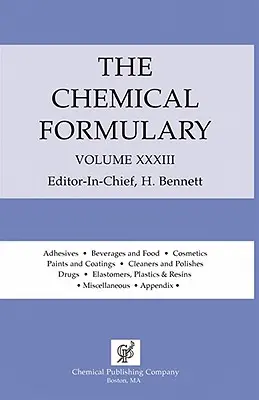 El Formulario Químico Tomo 33 - Chemical Formulary Volume 33