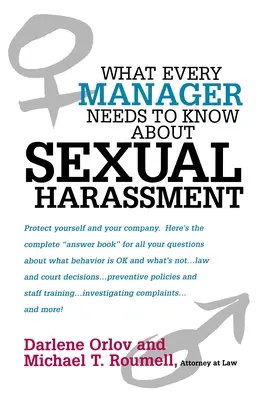 Lo que todo directivo debe saber sobre el acoso sexual - What Every Manager Needs to Know about Sexual Harassment