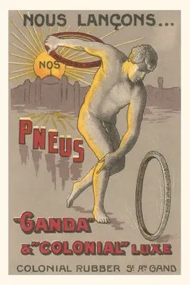 Diario Vintage Discobolos Tirando Neumatico de Bicicleta - Vintage Journal Discobolos Throwing Bicycle Tire