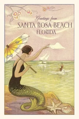 Diario Vintage Santa Rosa Beach Mermaid - Vintage Journal Santa Rosa Beach Mermaid
