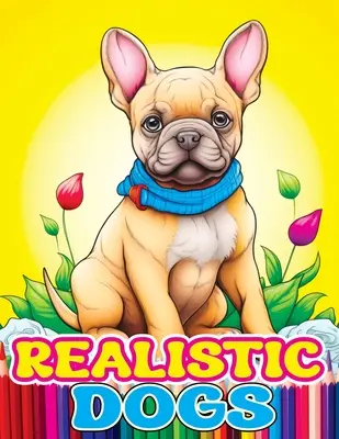 Perros realistas: Libro para colorear con adorables y adorables razas de animales Chihuahua, Bulldog francés, Dachshund para aliviar el estrés y relajarse - Realistic Dogs: Coloring Book with Adorable and Lovable Breeds of Animals Chihuahua, French Bulldog, Dachshund for Stress Relief & Rel