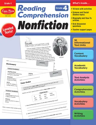 Comprensión de lectura: No ficción, 4º curso Recurso para el profesor - Reading Comprehension: Nonfiction, Grade 4 Teacher Resource