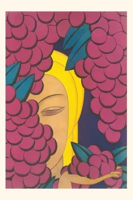 Diario Vintage Mujer con uvas - Vintage Journal Woman with Grapes