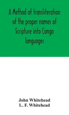 Método de transliteración de los nombres propios de las Escrituras a las lenguas del Congo - A method of transliteration of the proper names of Scripture into Congo languages