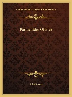 Parménides de Elea - Parmenides Of Elea