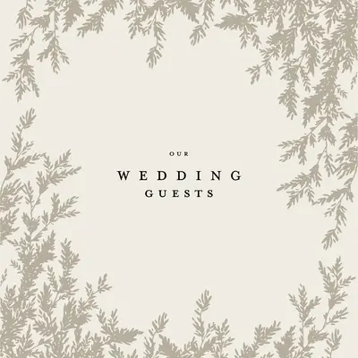 Libro de invitados de boda: Un Libro de Invitados de Calidad de Reliquia con Acentos de Folio e Ilustraciones Dibujadas a Mano - Wedding Guest Book: An Heirloom-Quality Guest Book with Foil Accents and Hand-Drawn Illustrations