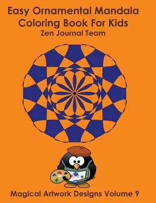 Libro para colorear de mandalas ornamentales fáciles para niños - Easy Ornamental Mandala Coloring Book For Kids