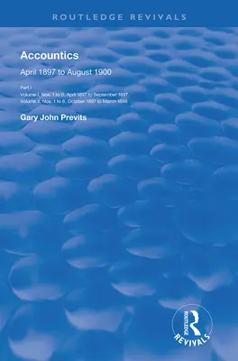 Accountics, Parte I: de abril de 1897 a marzo de 1898 - Accountics, Part I: April 1897 to March 1898