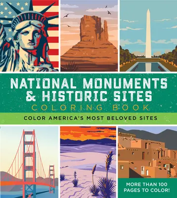 Libro para colorear de Monumentos Nacionales y Lugares Históricos: Colorea los lugares más queridos de América - ¡Más de 100 páginas para colorear! - National Monuments & Historic Sites Coloring Book: Color America's Most Beloved Sites - More Than 100 Pages to Color!