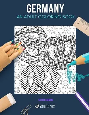 Hipster & Gem Stones UN LIBRO PARA COLOREAR PARA ADULTOS: Un libro para colorear de Alemania para adultos - Germany: AN ADULT COLORING BOOK: A Germany Coloring Book For Adults