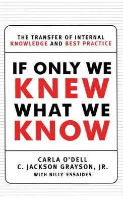 Si supiéramos lo que sabemos: La transferencia de conocimientos internos y buenas prácticas - If Only We Knew What We Know: The Transfer of Internal Knowledge and Best Practice