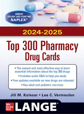 Las 300 mejores tarjetas de medicamentos de farmacia de McGraw Hill 2024/2025 - McGraw Hill's 2024/2025 Top 300 Pharmacy Drug Cards