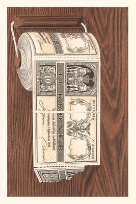 Diario Vintage Dinero danés como papel higiénico - Vintage Journal Danish Money as Toilet Paper