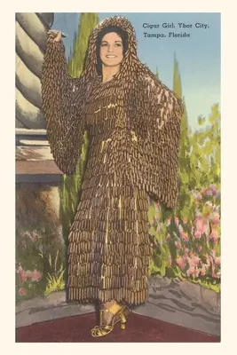 Diario Vintage Cigar Girl, Ybor City, Florida - Vintage Journal Cigar Girl, Ybor City, Florida