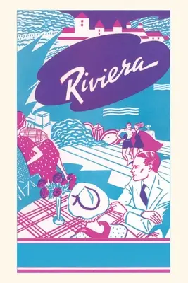 Diario Vintage Póster Riviera Travel - Vintage Journal Riviera Travel Poster
