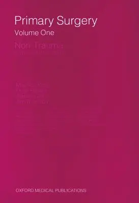 Cirugía Primaria V1: No Traumatológica: Low P - Primary Surgery V1: Non-Trauma: Low P