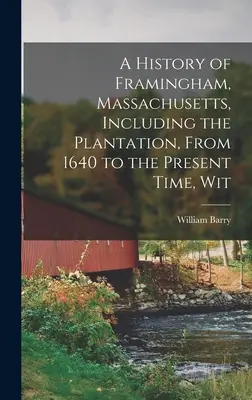 Historia de Framingham, Massachusetts, incluida la plantación, desde 1640 hasta la actualidad, Wit - A History of Framingham, Massachusetts, Including the Plantation, From 1640 to the Present Time, Wit
