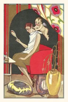 Diario Vintage Cupido cortando el pelo a una Flapper - Vintage Journal Cupid Cutting Flapper's Hair