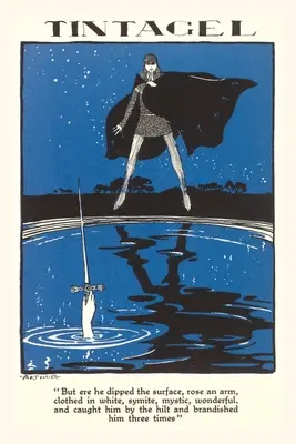 Diario Vintage Tintagel, Excalibur surgiendo del lago para el Rey Arturo - Vintage Journal Tintagel, Excalibur Rising from the Lake for King Arthur