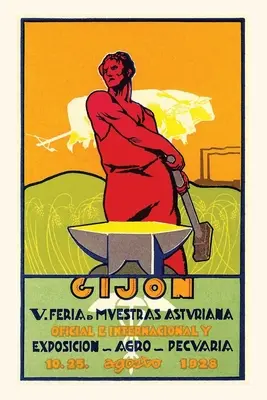 Diario Vintage Hombre con yunque, Gijon - Vintage Journal Man with Anvil, Gijon