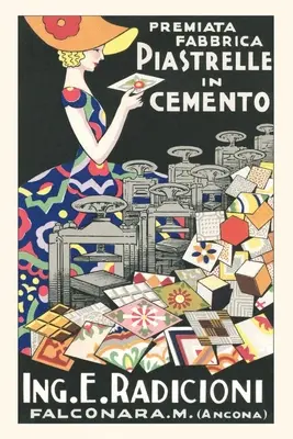 Diario Vintage Mujer con sombrero y baldosas de cemento - Vintage Journal Woman in Hat with Cement Tiles