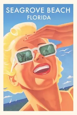 Diario Vintage Seagrove Beach, Mujer con gafas de sol - Vintage Journal Seagrove Beach, Woman in Sunglasses