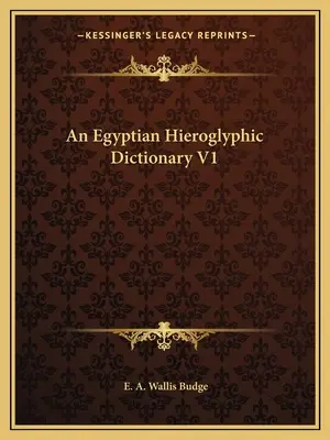 Diccionario de jeroglíficos egipcios V1 - An Egyptian Hieroglyphic Dictionary V1