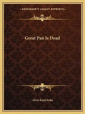 El Gran Pan Ha Muerto - Great Pan Is Dead