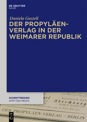 Der Propylen-Verlag in Der Weimarer Republik