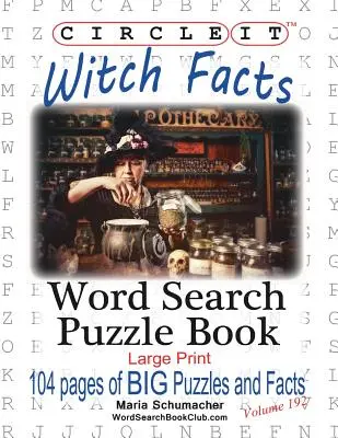 Encierra en un círculo: Datos sobre la bruja, Sopa de letras, Puzzle Book - Circle It, Witch Facts, Word Search, Puzzle Book