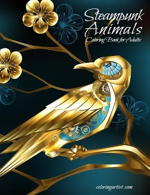 Libro para Colorear de Animales Steampunk para Adultos - Steampunk Animals Coloring Book for Adults