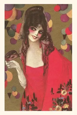 Diario Vintage Dama española con mantilla - Vintage Journal Spanish Lady with Mantilla