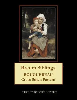 Hermanos Bretones: Bouguereau Punto de Cruz - Breton Siblings: Bouguereau Cross Stitch Pattern