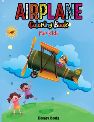 Libro para colorear de aviones para niños - Airplane Coloring Book For Kids