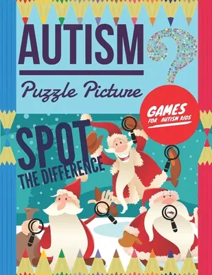 Autismo Puzzle Picture: Encuentra la diferencia, Juegos para niños con autismo, imágenes ocultas para los niños, 6 diferencias entre dos imágenes con respuestas, - Autism Puzzle Picture: Spot the Difference, Games for Autism Kids, Hidden pictures for kids, 6 differences between two pictures with answers,
