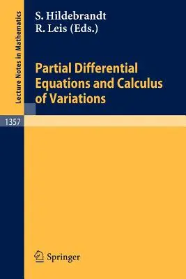 Ecuaciones diferenciales parciales y cálculo de variaciones - Partial Differential Equations and Calculus of Variations