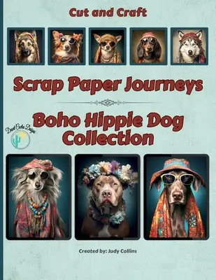 Scrap Paper Journeys - Colección Boho Hippie Dog - Scrap Paper Journeys - Boho Hippie Dog Collection