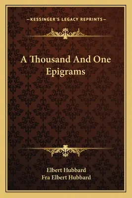 Mil y un epigramas - A Thousand And One Epigrams