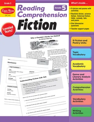 Comprensión lectora: Ficción, Grado 5 Recurso para el profesor - Reading Comprehension: Fiction, Grade 5 Teacher Resource