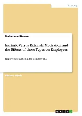 Motivación Intrínseca Versus Extrínseca y los Efectos de esos Tipos en los Empleados: La motivación de los empleados en la empresa PEL - Intrinsic Versus Extrinsic Motivation and the Effects of those Types on Employees: Employee Motivation in the Company PEL