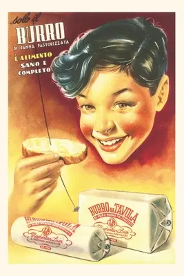 Diario Vintage Anuncio de mantequilla italiana - Vintage Journal Italian Butter Ad