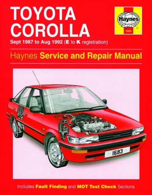 Toyota Corolla Manual De Servicio Y Reparacion - 87-92 - Toyota Corolla Service And Repair Manual - 87-92