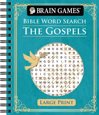 Juegos de ingenio - Sopa de letras bíblica: Los Evangelios - Letra grande - Brain Games - Bible Word Search: The Gospels - Large Print