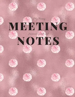 Guía y notas para sobrevivir a las reuniones aburridas: Cuaderno de reuniones 8.5x11 y libro de puzzles - My Boring Meeting Survival Guide and Notes: 8.5x11 Meeting Notebook and Puzzle Book