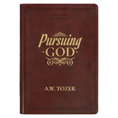 Devocional Persiguiendo a Dios - Pursuing God Devotional Large Print