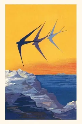 Diario Vintage Three Swallows over the Sea - Vintage Journal Three Swallows over the Sea